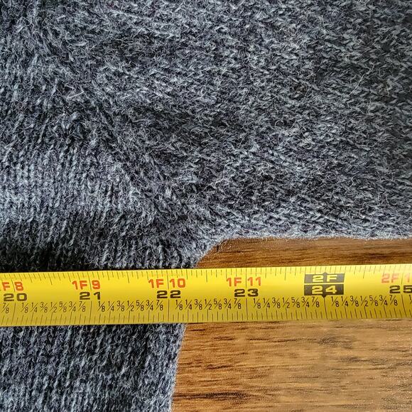 Woolrich Wool Sweater Mens M Navy Preppy Cozy Ski Chalet Business Casual *READ - Picture 7 of 10